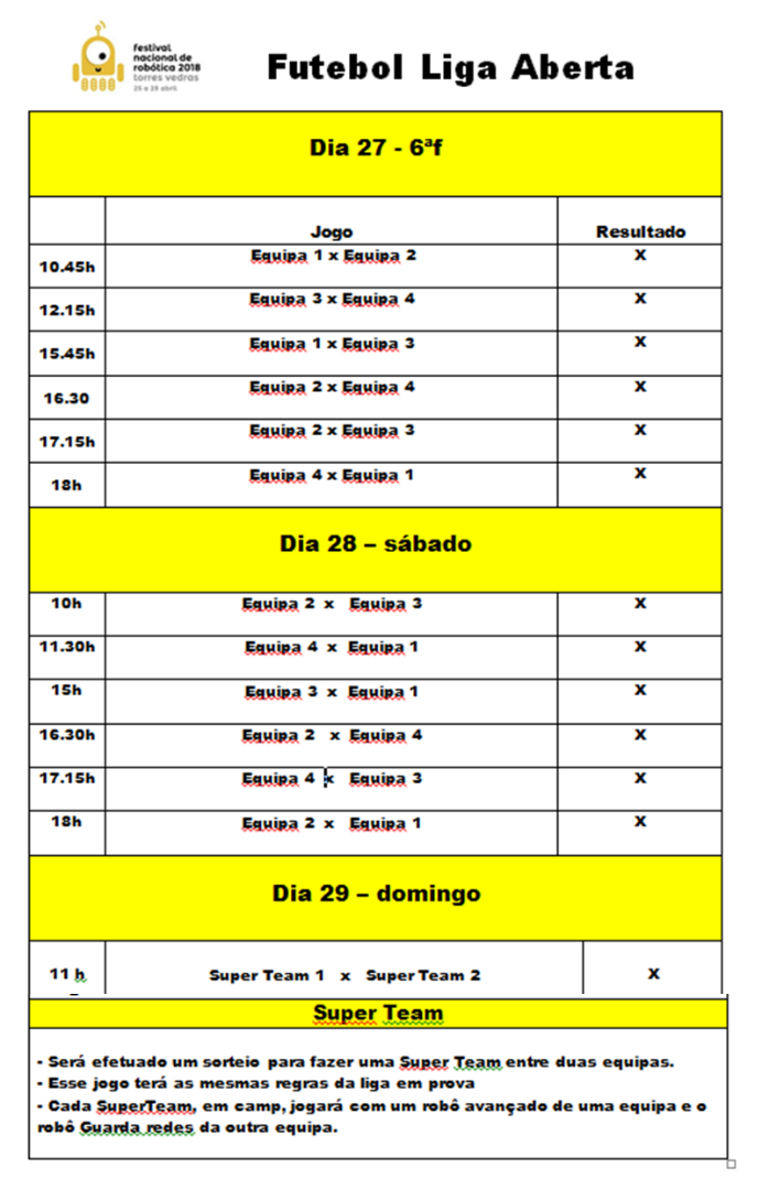 Programa Futebol liga Aberta